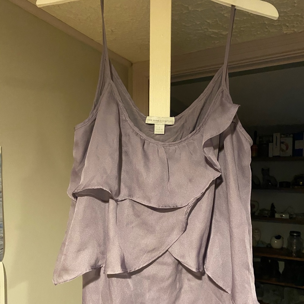 New York and company ruffle tank top